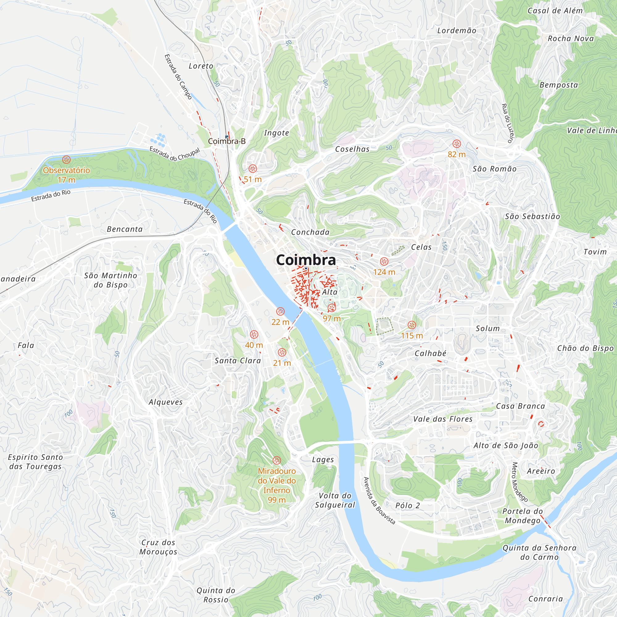 Posto de Turismo de Coimbra map