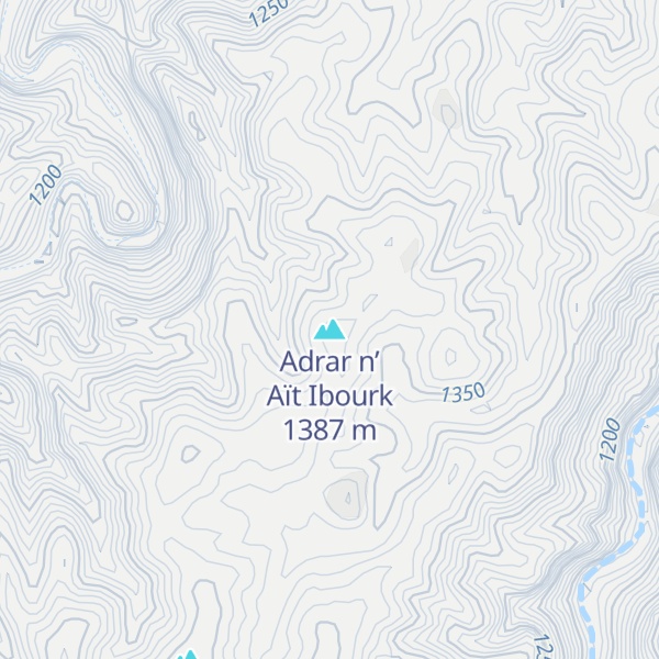 Map of Adrar n’ Aït Ibourk