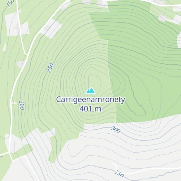 Map of Carrigeenamronety
