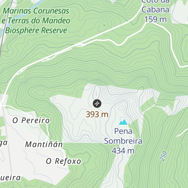 Map of Montes do Castro