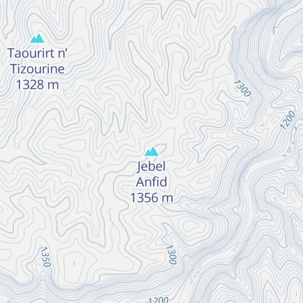 Map of Jebel Anfid