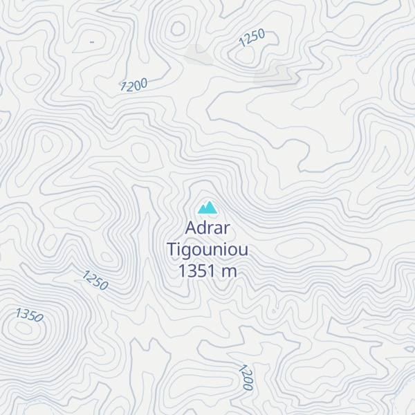Map of Adrar Tigouniou
