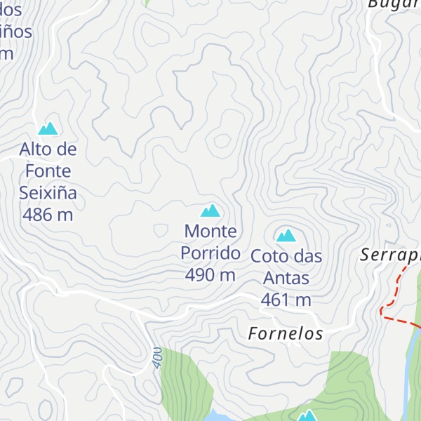 Map of Monte Porrido