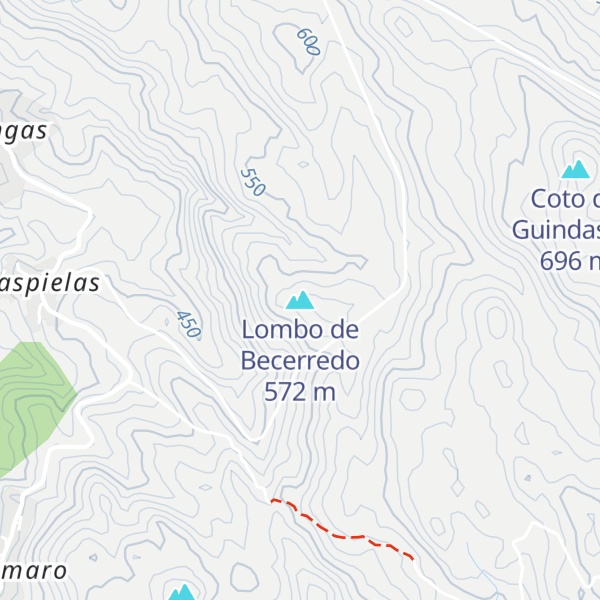 Map of Lombo de Becerredo