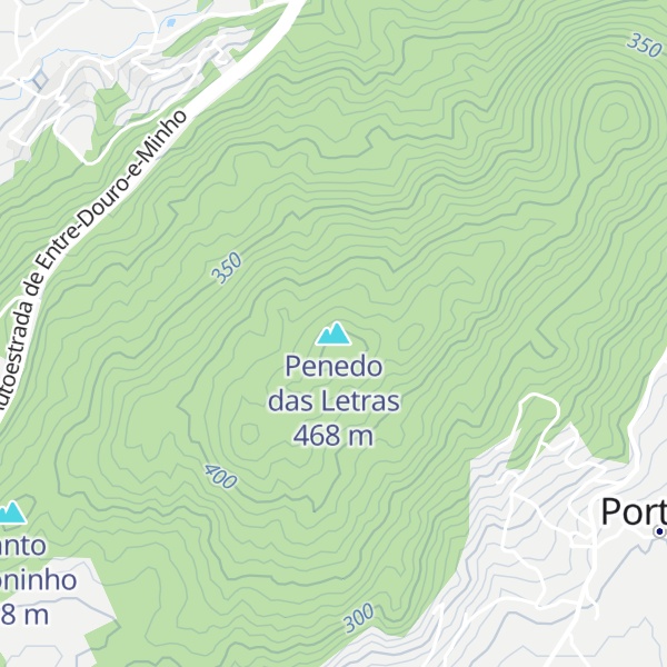 Map of Penedo das Letras