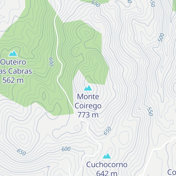Map of Monte Coirego