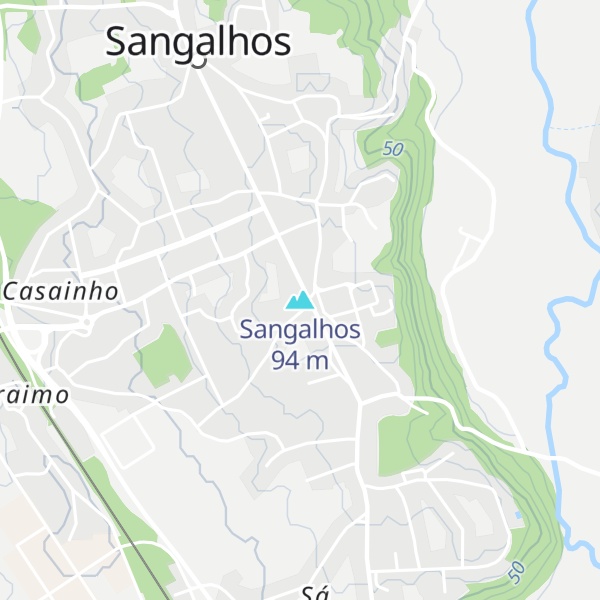 Map of Sangalhos