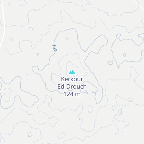 Map of Kerkour Ed-Drouch