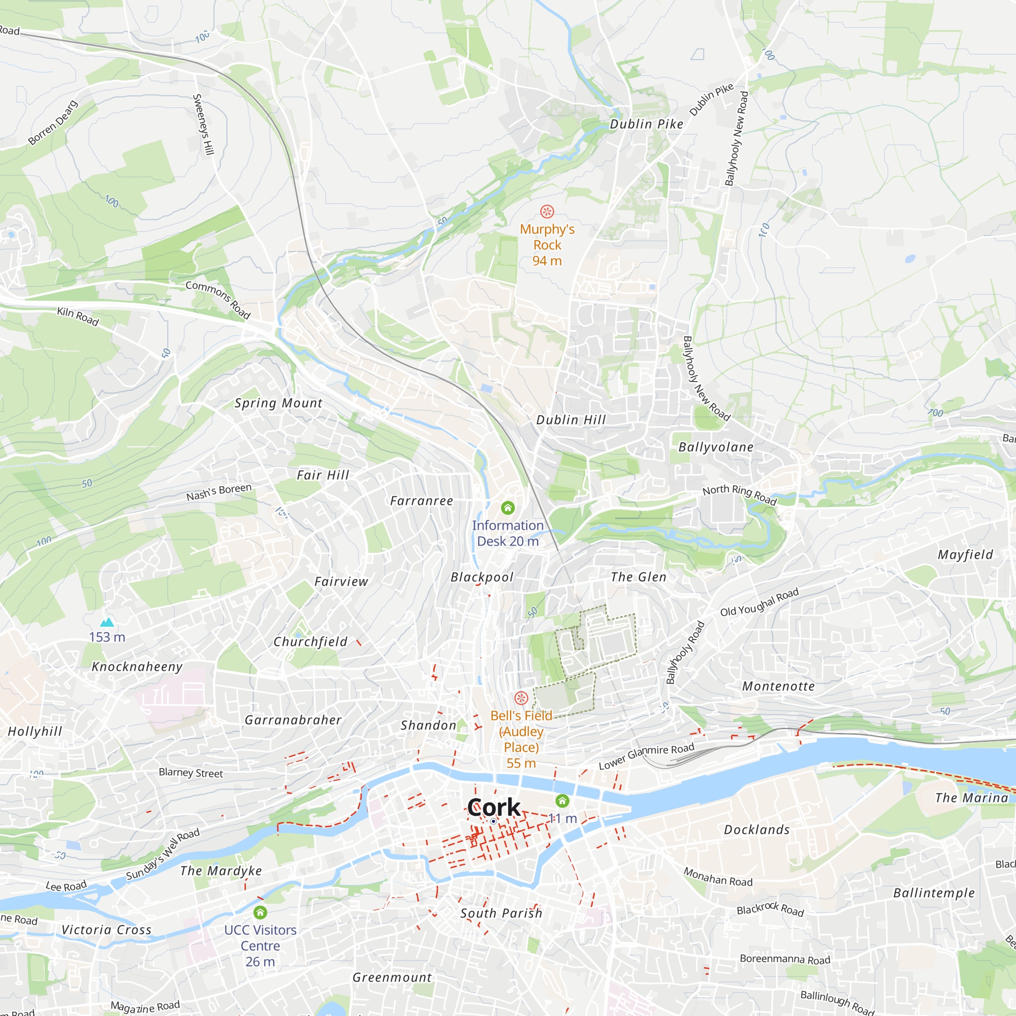 Information Desk map