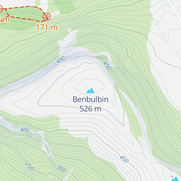 Map of Benbulbin
