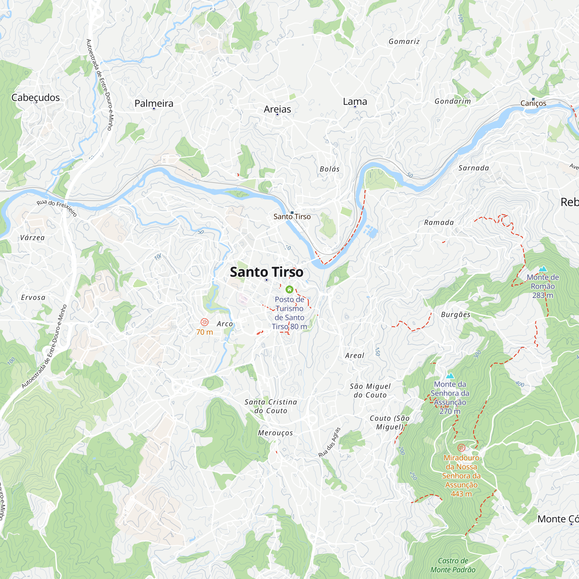 Posto de Turismo de Santo Tirso map
