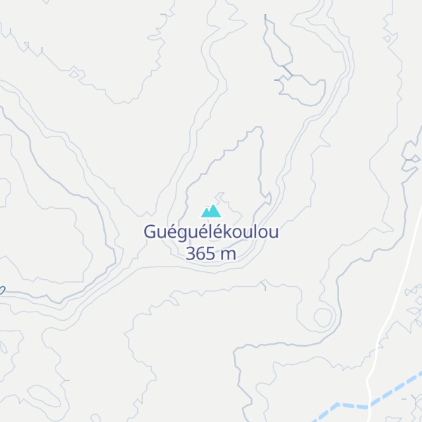 Map of Guéguélékoulou