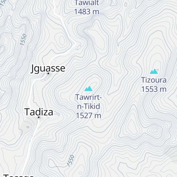 Map of Tawrirt-n-Tikid