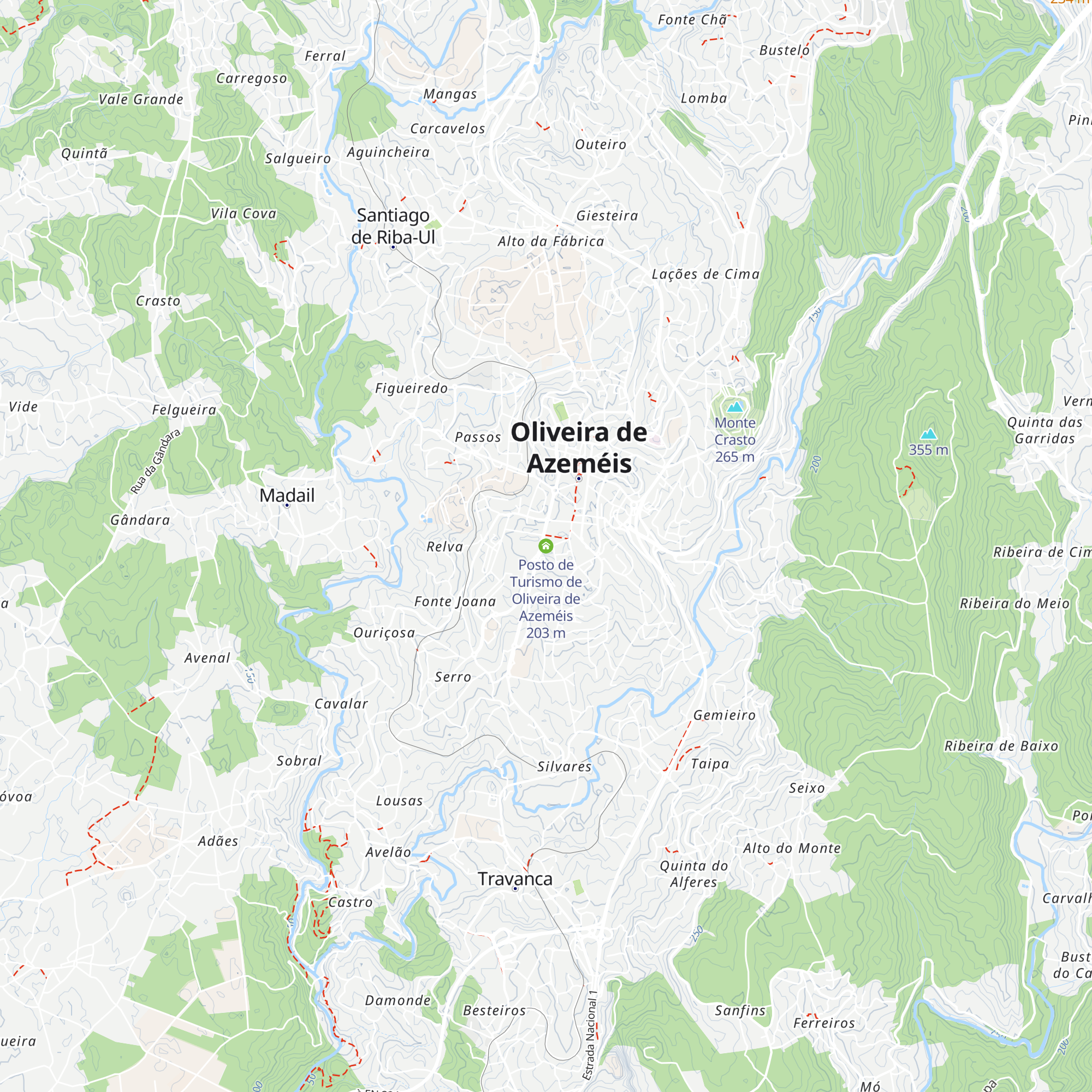 Posto de Turismo de Oliveira de Azeméis map