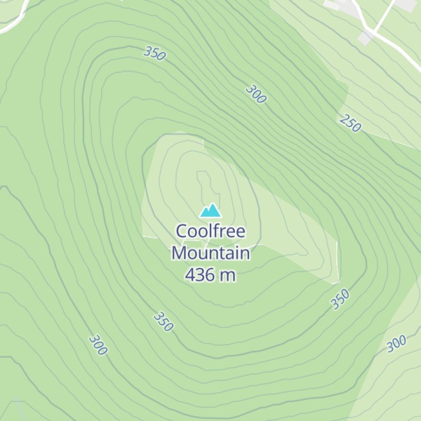 Map of Coolfree Mountain