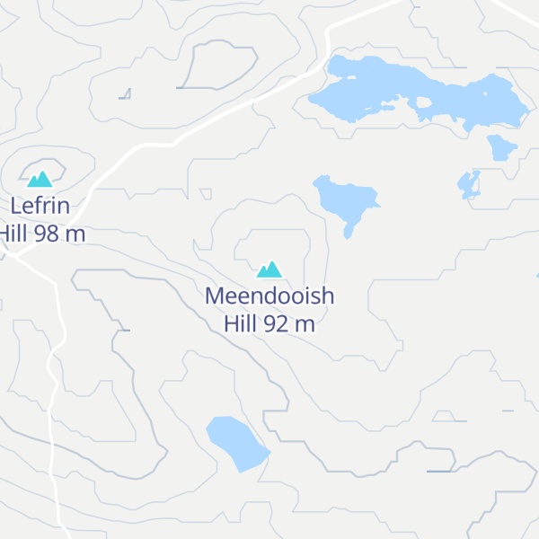 Map of Meendooish Hill