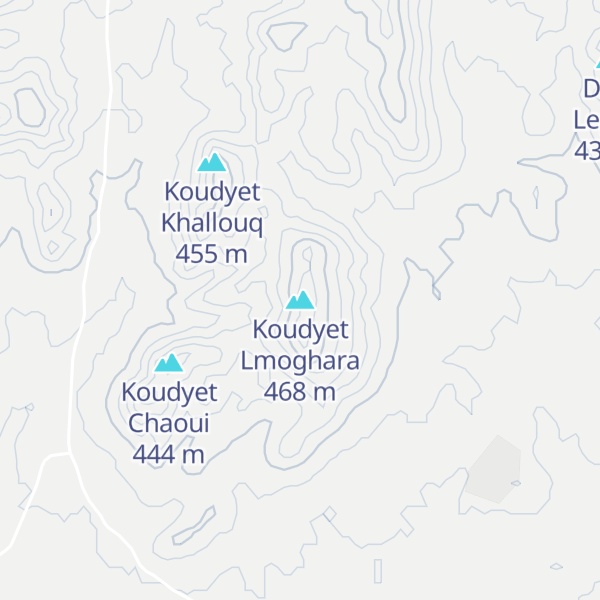 Map of Koudyet Lmoghara