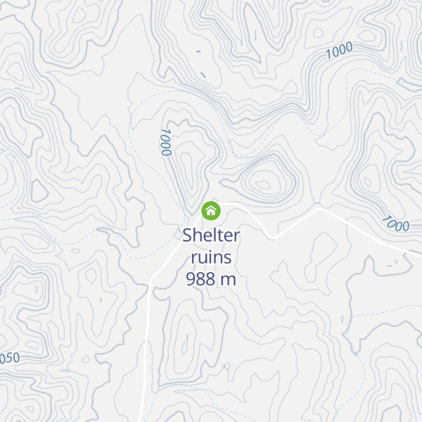 Map of Shelter ruins
