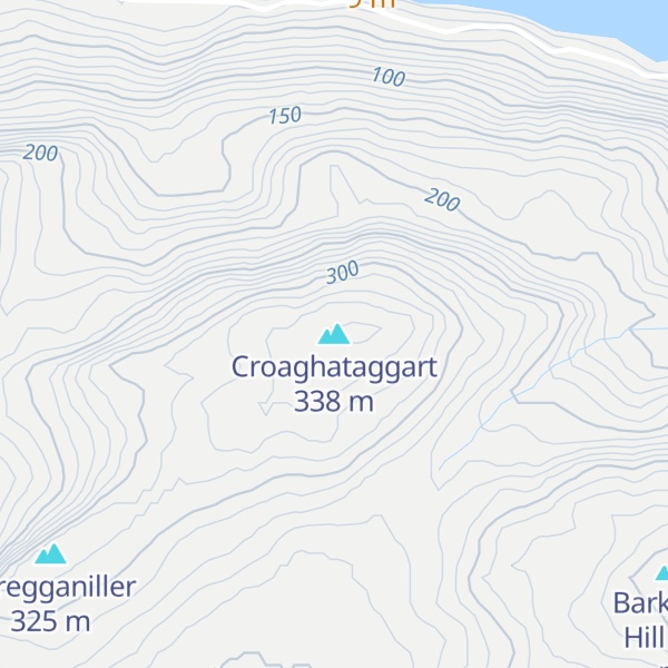 Map of Croaghataggart
