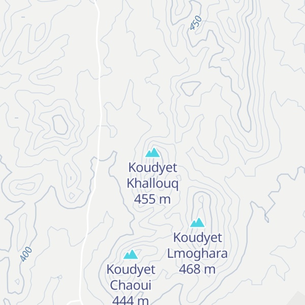 Map of Koudyet Khallouq