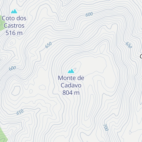 Map of Monte de Cadavo