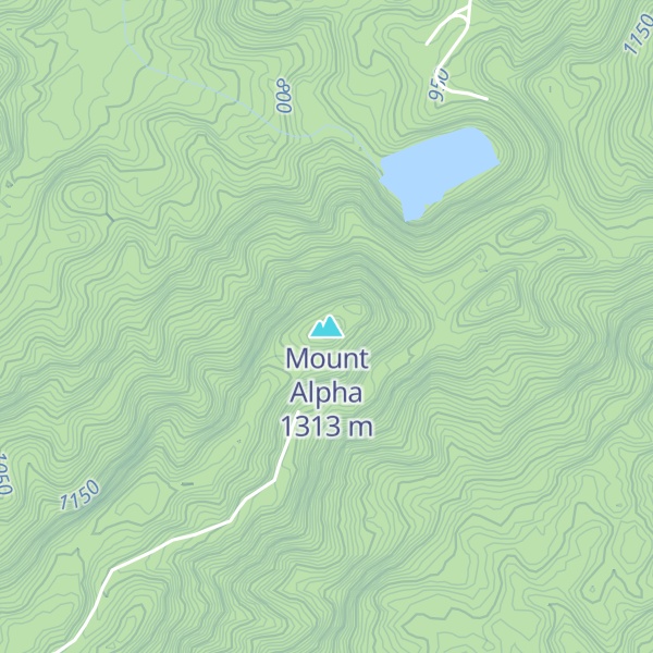Map of Mount Alpha