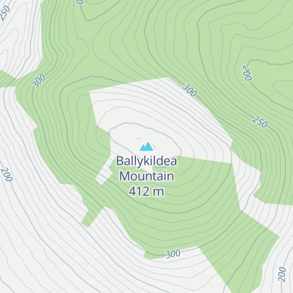Map of Ballykildea Mountain