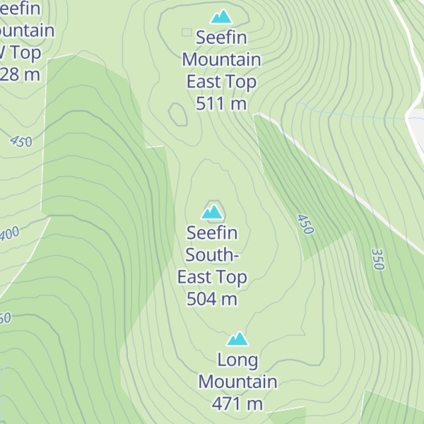 Map of Seefin South-East Top