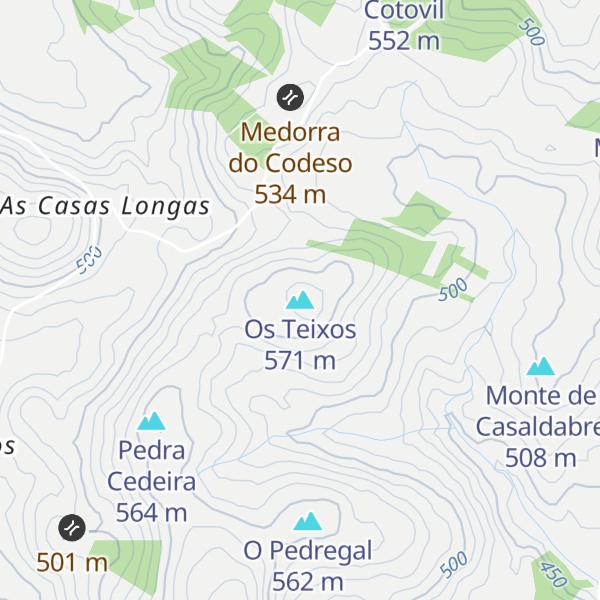 Map of Os Teixos
