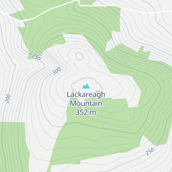 Map of Lackareagh Mountain
