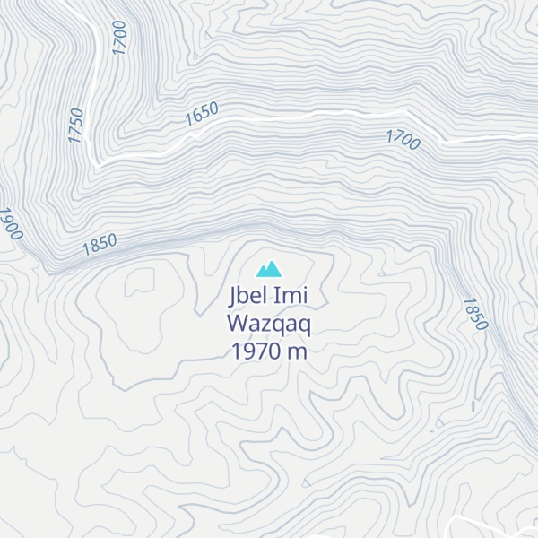 Map of Jbel Imi Wazqaq