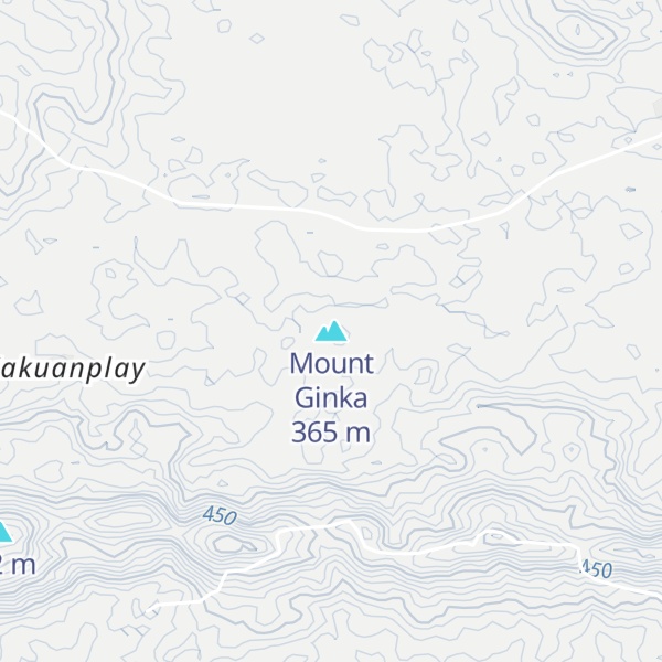 Map of Mount Ginka