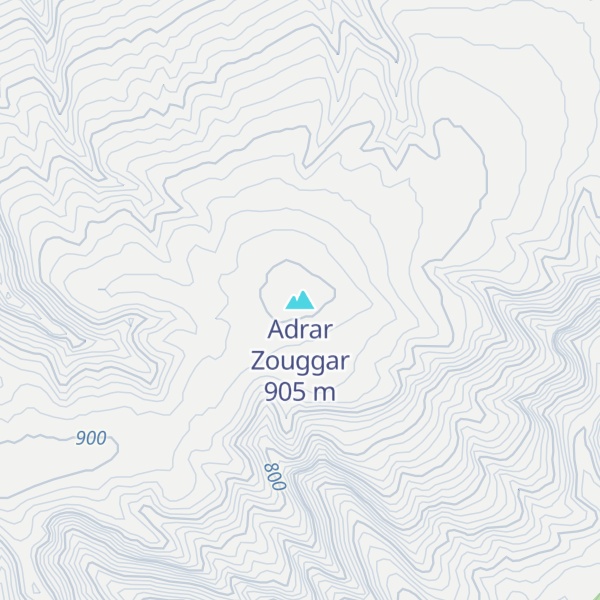Map of Adrar Zouggar