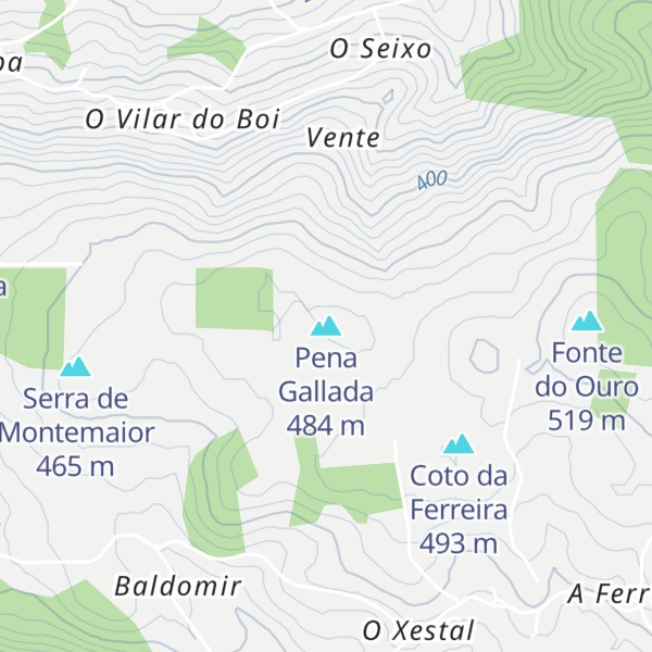 Map of Pena Gallada