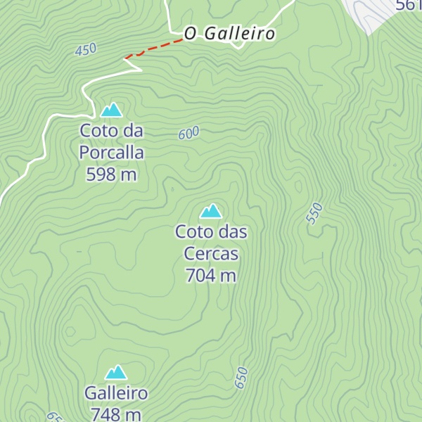 Map of Coto das Cercas