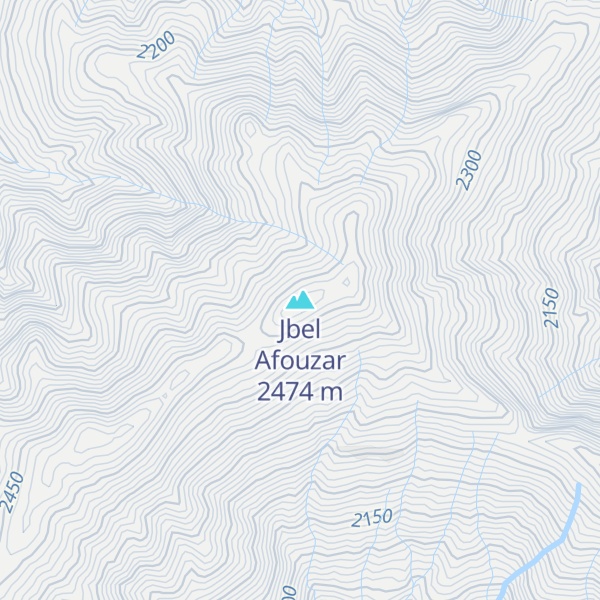 Map of Jbel Afouzar