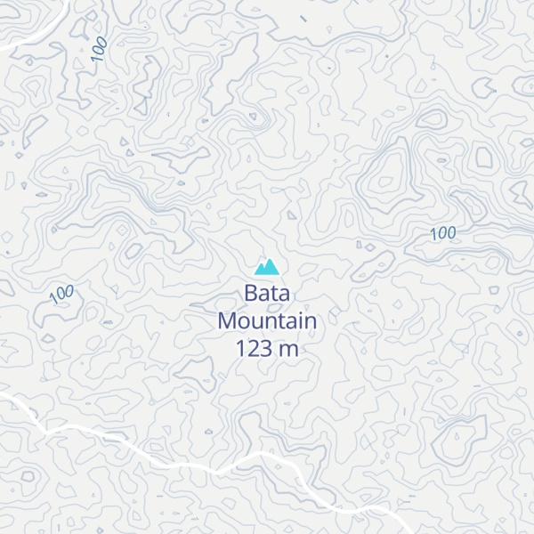 Map of Bata Mountain