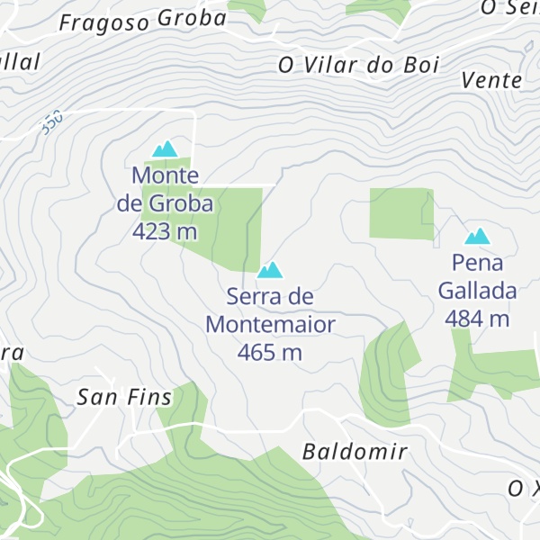 Map of Serra de Montemaior
