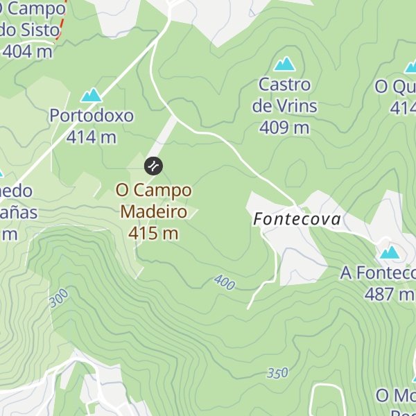 Map of O Monte de Toubes
