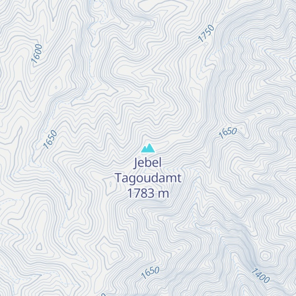 Map of Jebel Tagoudamt