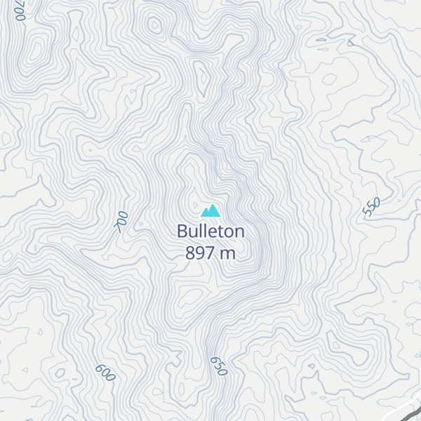 Map of Bulleton