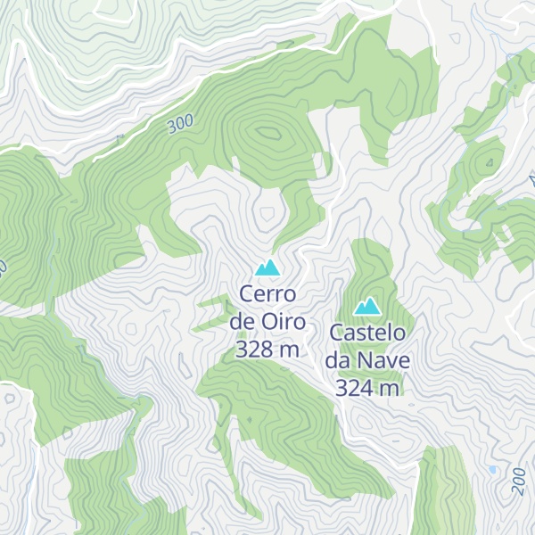 Map of Cerro de Oiro