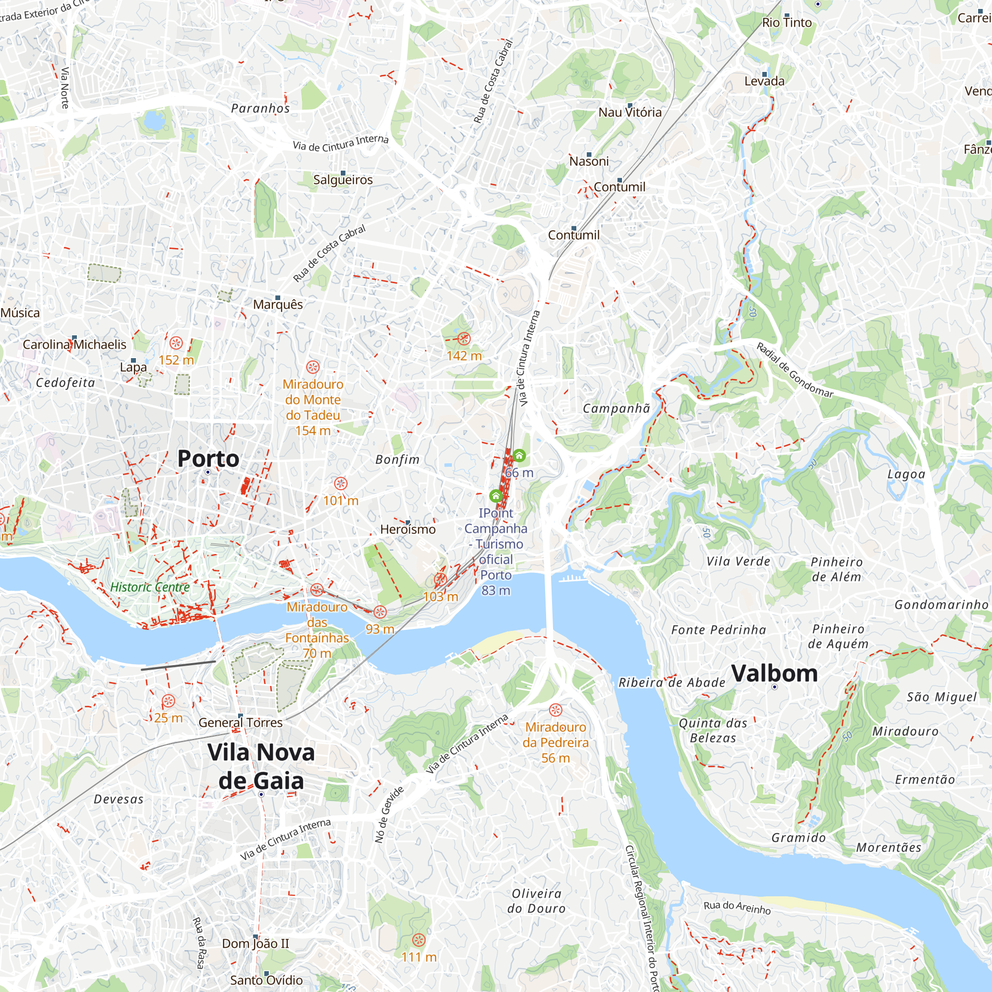 IPoint Campanha - Turismo oficial Porto map