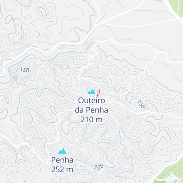 Map of Outeiro da Penha