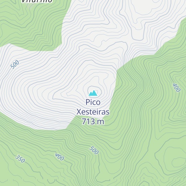 Map of Pico Xesteiras