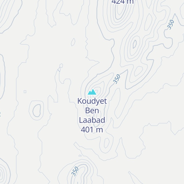 Map of Koudyet Ben Laabad