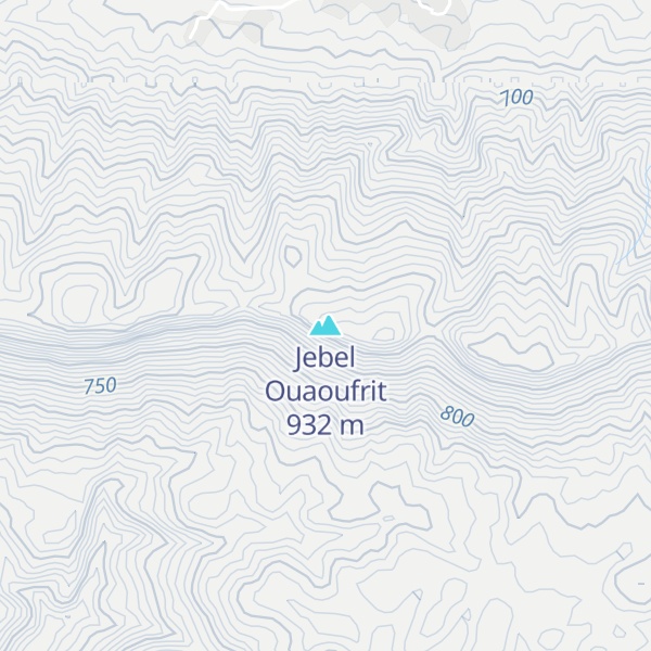 Map of Jebel Ouaoufrit