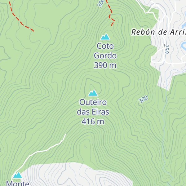 Map of Outeiro das Eiras