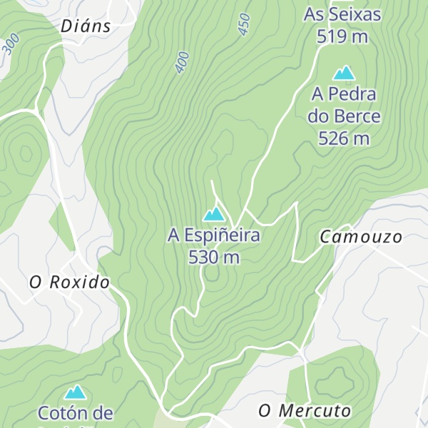 Map of A Espiñeira