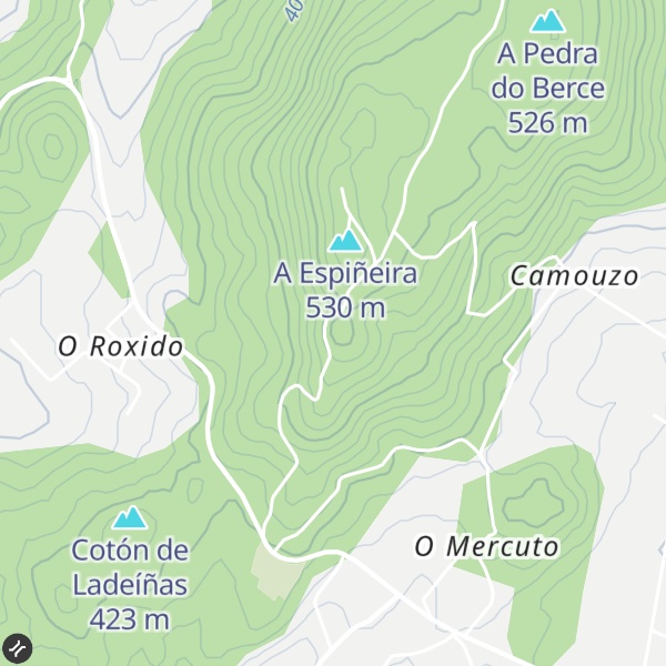 Map of O Cotón do Cravo